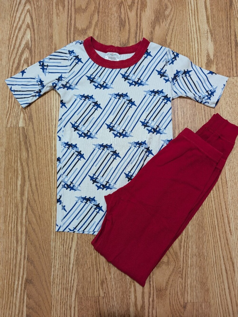 Hanna Andersson Pajamas Airplanes Short Sleeves Pants 140 10